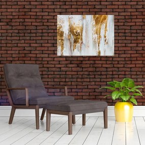 Tablou - Abstract auriu (70x50 cm)