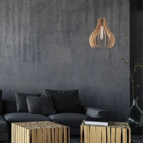 Lustră pe cablu TUCCI 1xE27/60W/230V stejar