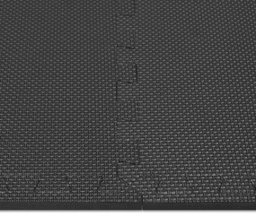 Covor pentru protectie pardoseala Puzzle 6 bucati Negru