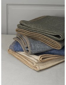 Pătură bej din amestesc de lână 145x200 cm Ahwi – Blomus