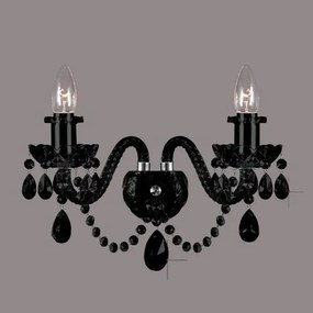 Aplica de perete cristal Bohemia N21 009/02/1-A all black