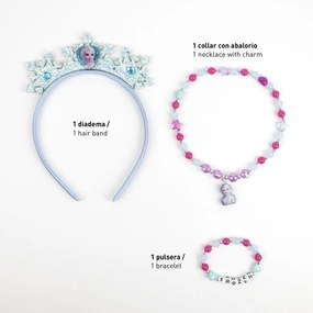 Disney Regatul de gheață Royal Blue set de bijuterii și bentiță