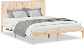 vidaXL Cadru pat foarte lung fără saltea, 140x210 cm, lemn masiv
