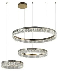 THALIA Lustră LED dimabilă cu cristale suspendată pe cablu LED/120W/230V 3000-6000K + telecomandă