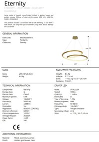 Lustra LED cu telecomanda design modern Eternity 97cm