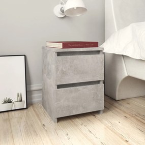 vidaXL Noptieră, gri beton, 30x30x40 cm, lemn prelucrat