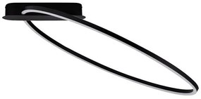 Lustra LED aplicata design modern minimalist KIKLOS negru