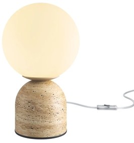 Veioza, Lampa de masa din travertin TAVO