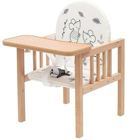New Baby Baby scaun de masă din lemn Jerry