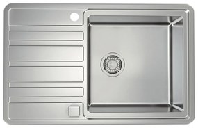 Chiuveta inox Alveus Rando 30 Satin 80x51 cm dreapta