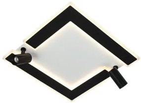 Plafonieră LED dimabilă LED/80W/230V 3000-6500K negru + telecomandă