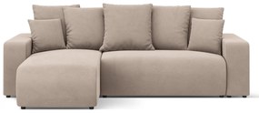 Coltar extensibil Jini cu 4 locuri, colt reversibil si tapiterie din catifea