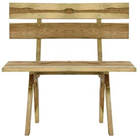 318400 vidaXL Bancă de grădină, 110 cm, lemn de pin tratat