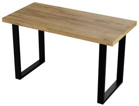 Masă de sufragerie Ivony 135 (craft auriu). 1092038