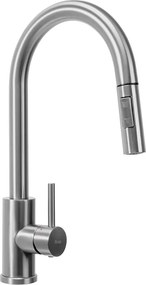 Baterie bucatarie cu dus extractibil Rea Fresh nichel periat