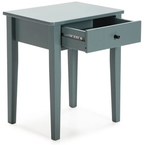 Noptieră în culoarea petrolului din lemn masiv de pin Bart – Marckeric