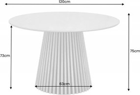 Masa rotunda Valhalla Wood 120cm, stejar