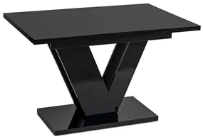 JAKS Masă de bucătărie Clark 120 cm black gloss glamour