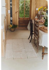 Covor crem lavabil, țesut manual din bumbac 90x130 cm Color Lines – Lorena Canals