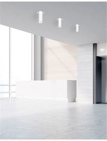 Spot ajustabil design modern incastrabil GIACOMO alb/negru H-28cm
