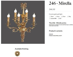 Aplica de perete LUX realizata manual Mirella