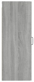 Dulap perete suspendat gri sonoma 34,5x34x90 cm lemn compozit 1, sonoma gri