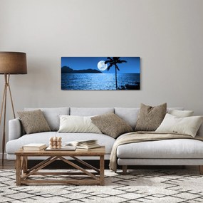 Tablou - Luna deasupra nivelului mării (120x50 cm)