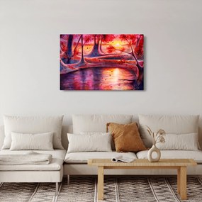 Tablou cu pădurea fermecată (90x60 cm)