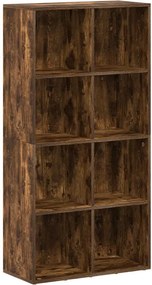 vidaXL Bibliotecă/dulap, stejar fumuriu, 66x30x130 cm, lemn prelucrat