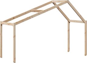vidaXL Acoperiș Pat Copii 213x85,5x144,5 cm Lemn Mass Pin