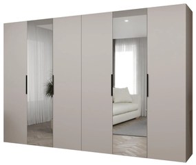 Dulap de haine 300 cm Mirabella 2 (Cașmir + Negru). 1126443