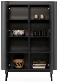 Dulap negru 100x140x40 cm Willa – MOME