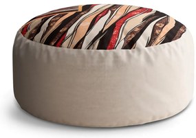 Taburet Circle motiv dungat, colorat