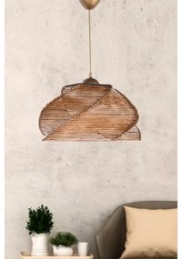 Lustră pe cablu PENTAGONE 1xE27/60W/230V maro