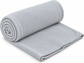 Patura din fleece FLEORA, argintie Dimensiune: 180 x 200 cm