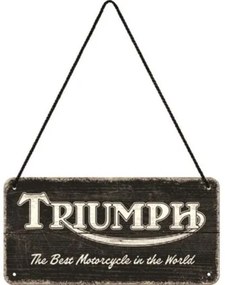 Placă metalică Triumph - The BEst Motorcycle in the World
