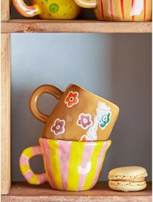 Cană pentru copii maro din gresie 130 ml Addy – Bloomingville Mini