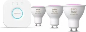Set de bază Philips Hue WACA 3xGU10/4,2W/230V 2200-6500K + Hue Bridge