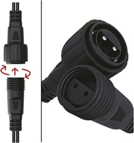 Instalație LED de Crăciun de exterior 160xLED/2x1,5m IP44 alb cald