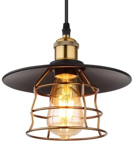 Pendul design clasic Viejo negru mat, cupru 22cm