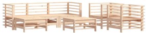 3186235 vidaXL Set mobilier de grădină, 7 piese, lemn masiv de pin