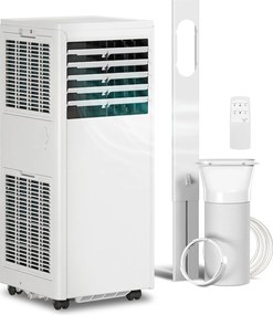 HOMCOM Climatizor mobil 9000 BTU, climatizor portabil 4-în-1, răcire, dezumidificator, ventilator, mod noapte | Aosom Romania