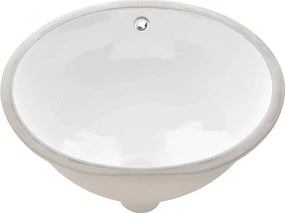 Lavoar incastrat Invena Pandora 49 cm alb