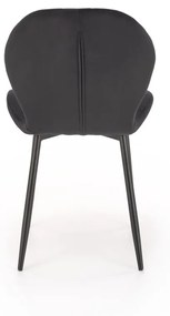 Scaun K538 velvet negru H85 cm