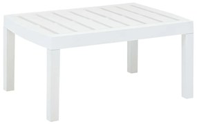 Masa de gradina, alb, 78 x 55 x 38 cm, plastic 1, Alb
