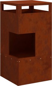 vidaXL Cuptor de foc Maro 50 x 50 x 100 cm Oțel