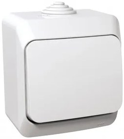 Intrerupator cap scara, IP44, alb, Schneider Cedar