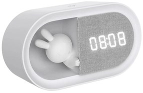 Lampă de noapte LED reglabilă cu ceas BUNNY LED/1,2W/5V 3000K