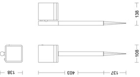 Philips VIRONA LED lampă solară 1,8W 3,7V 2700K IP44