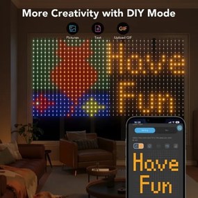 Instalație LED RGB decorativă dimabilă Govee LED/15W/230V IP65 Wi-Fi